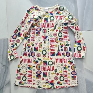 Colorful Kids Dress with Festive Print
